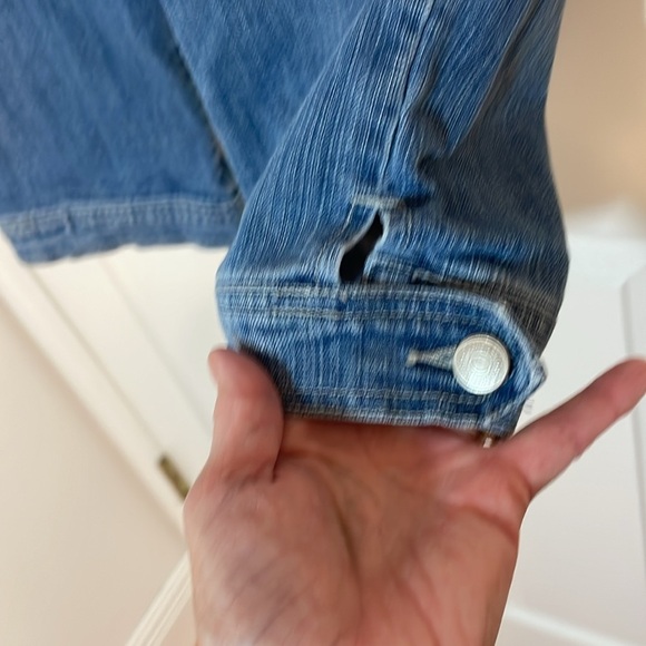 Vintage Zena Jeans Capri Bermuda shorts, embroidered, 14 - Picture 4 of 8